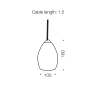 Pendant lamp TOLOSA GU10 D100 WH