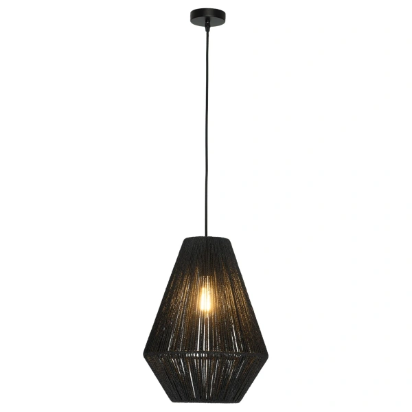 Pendant lamp Hobart E27 BLK