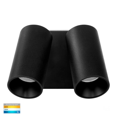 Wall light Revo BLK Double Adjustable HV3683T-BLK IP65