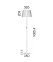 Floor lamp CRECER-F3 E27 WHT