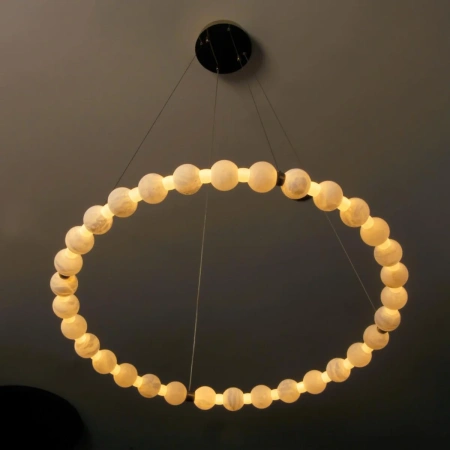 Pendant lamp Coronet Alabaster Spanish Marble D80 LED 48W CCT BRS