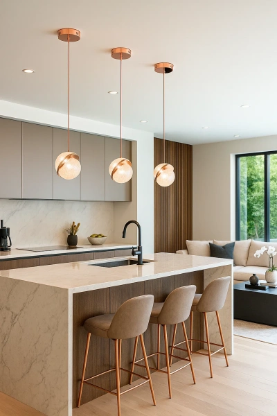 Pendant lamp Saturn LED 6W CCT Dim D18 Rose Gold remote