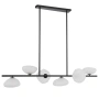 Pendant lamp ZECCA 6 LTS L1500 GLASS D200 BLACK FROST