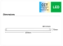 Batten Light Neo 40W LED CCT L121 WHT