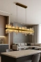 Pendant lamp Miragemas L120 Linear Alabaster Spanish Marble LED 38W CCT Dim BRS