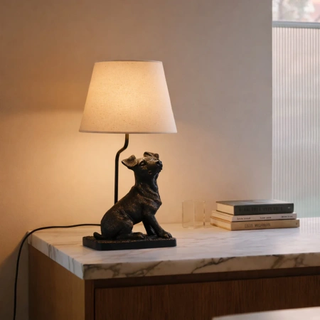 Table lamp Jack Russell LED Black