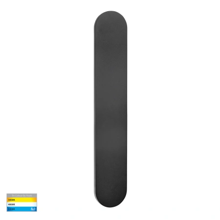 Wall light Barline Shadow Oval LED 12W 3CCT IP65 60cm HV3562T-BLK