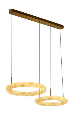 Pendant lamp Aragon 2 Alabaster Spanish Marble LED 40W CCT BRS