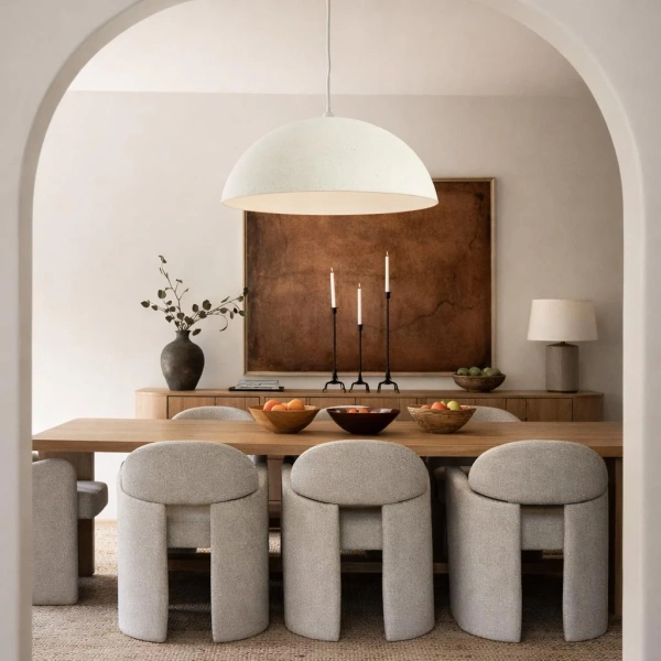 Pendant lamp Clay Natural E27