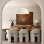 Pendant lamp Clay Natural E27