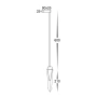 Bollard Spike Lindri 24V LED 3W 3CCT BLK