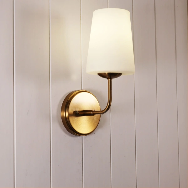 Wall light HOPLEY E27 Satin BRS
