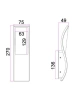 Wall light OLA 01 LED Wavy IP65