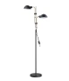 Floor lamp Tettu Swivel double head E27 BLK