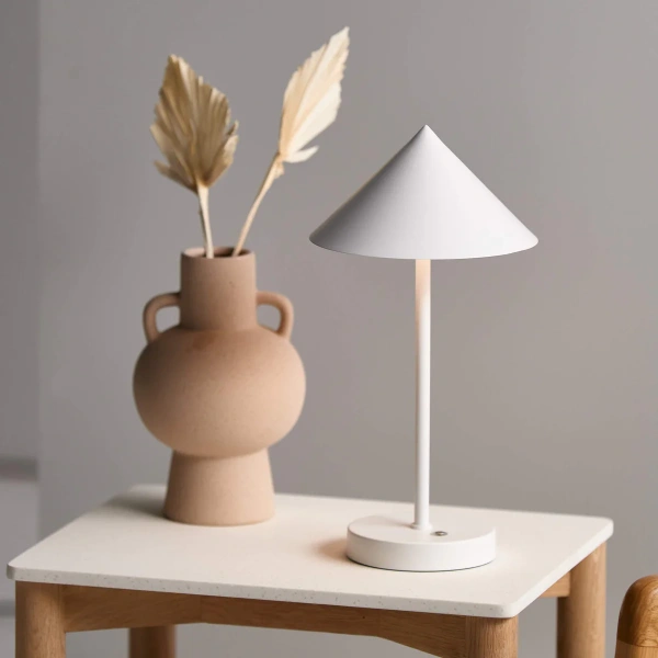 Table lamp Floris rechargeable WHT