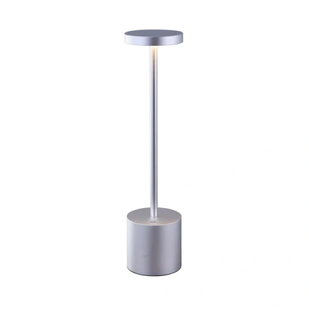 Table lamp Portable LED Bar rechargeable Silver